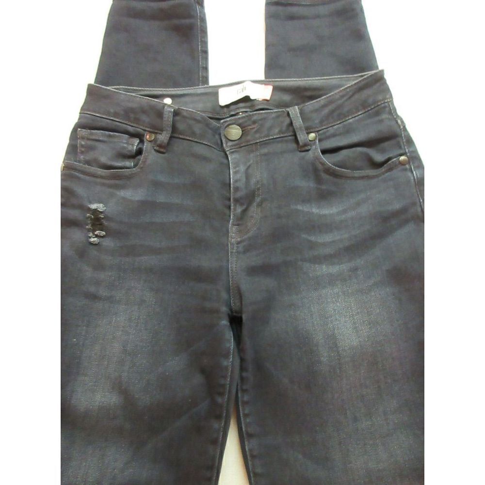 CAbi Dusk Destructed curvy skinny jeans sz 4